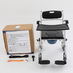 Shower Chair With Wheels, Toilet Wheelchair, Commode Chair With Wheels Modern