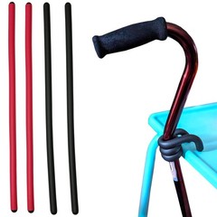 BTREEFLO Cane Holder – 4 Pcs Table & Wheelchair Accessories, red-black