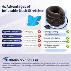 Cervical Neck Traction Device for Instant Pain Relief – Classic Gray