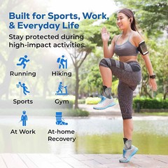 Ankle Brace Support Drop Foot Stabilizer Pain Relief Guard Compression Sprain US