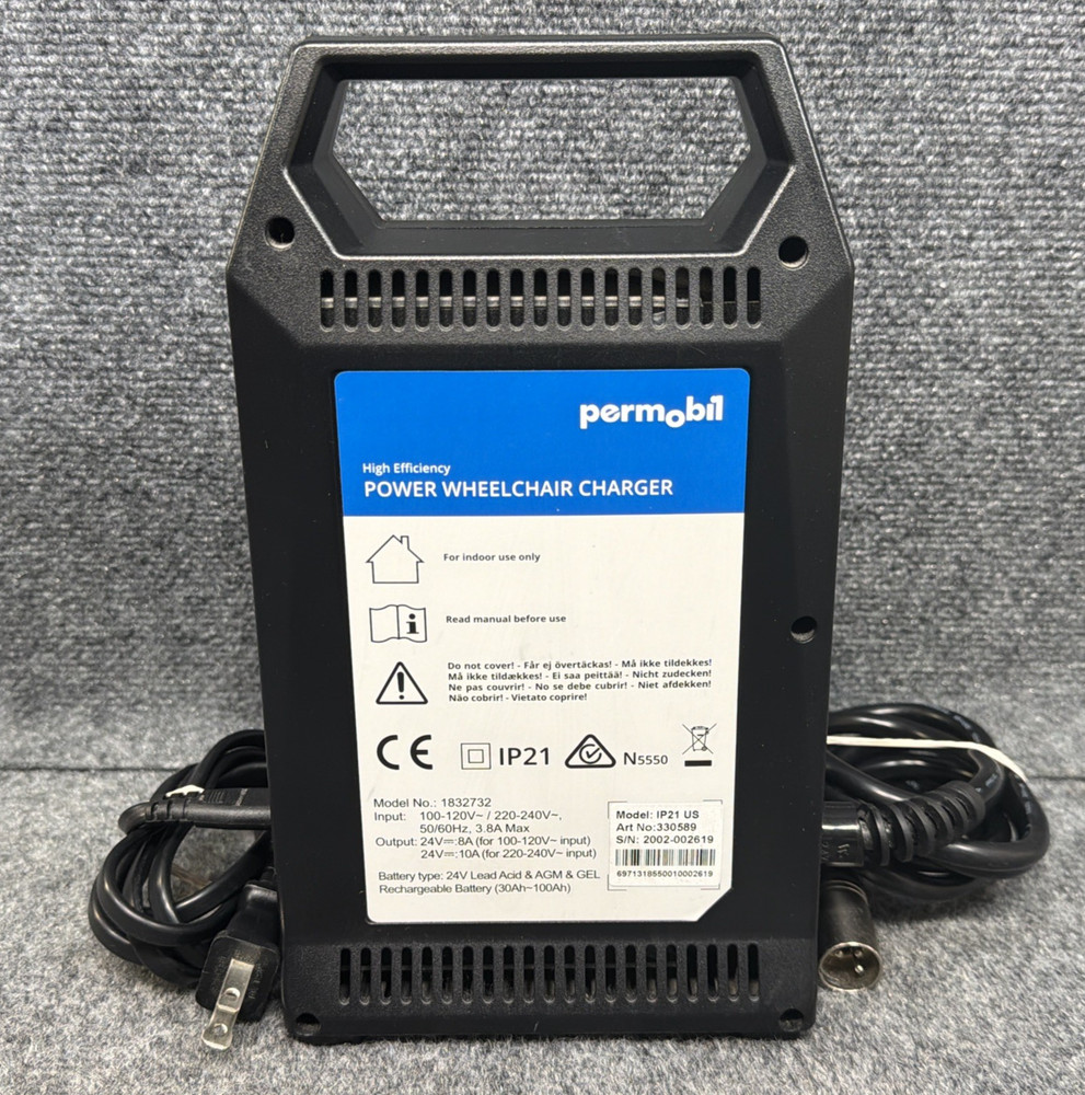 Permobil IP21 US 330589 High Efficiency Power Wheel Chair Charger #374