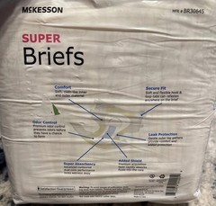 McKesson Super Briefs Adult disposable Moderate underwear X-Large 15 Count
