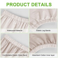 Adult Plastic Pants, Waterproof Diaper Covers for Incontinence, Leak Proof Un…