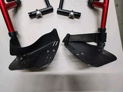 Quickie Iris Tilt-In-Space Manual Wheelchair Footrest With RECEIVERS