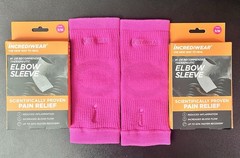 Incrediwear Elbow Sleeve Pair Pink S/M Compression Brace – Used