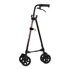 Wheel with brake Cane II Working cane used like a handrail Seniors Adults Floral