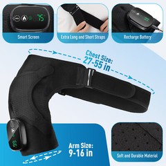 Electric Heated Shoulder Massager with Vibration Massage Brace Joint Pain Relief