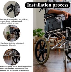 41in Brake Cable 2 Pack Rollator Wheelchair Replacement