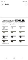 KOHLER Rubicon 24 in. Bathroom Grab Bar in Polished Chrome K-R27242-CP