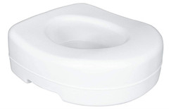 Economy White Plastic Raised Toilet Seat 5″ Height up to 300 lbs