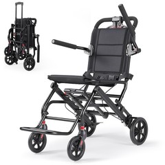 Used 22lb Ultra-Lightweight Foldable Transport Wheelchair Manual for Travel