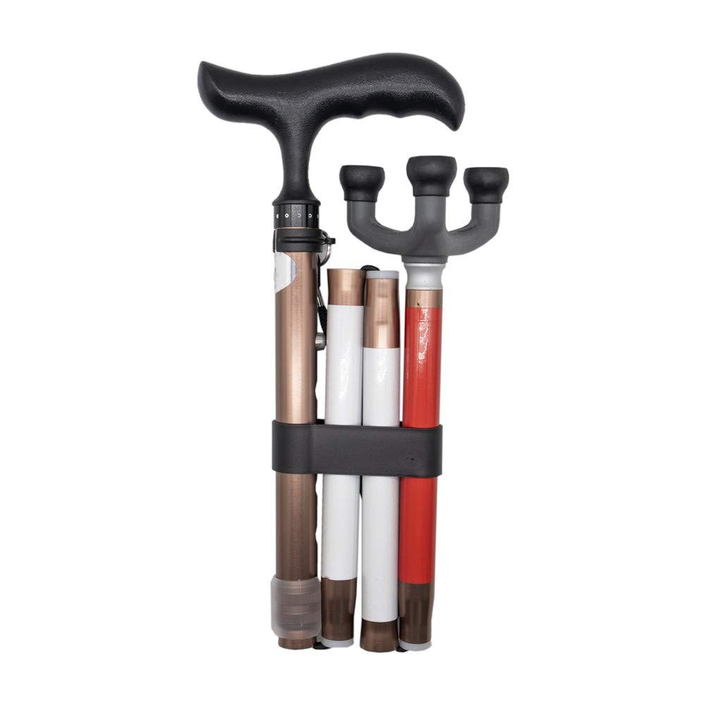 Adjustable Folding Walking Cane for the Blind, 84cm – 96cm White,Red