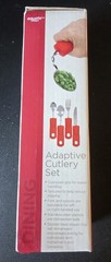 Equate Adaptive Cutlery 4 Piece Set Bendable Utensils for Elderly or Disabled