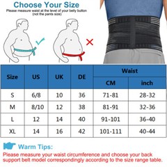 Faja Para Hombre De Trabajo Que Trabajan Apoyando Espalda Baja Ajustable Strap @