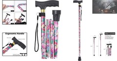 Portable Aluminum Walking Stick with Comfortable T-Handle – Perfect for Seniors