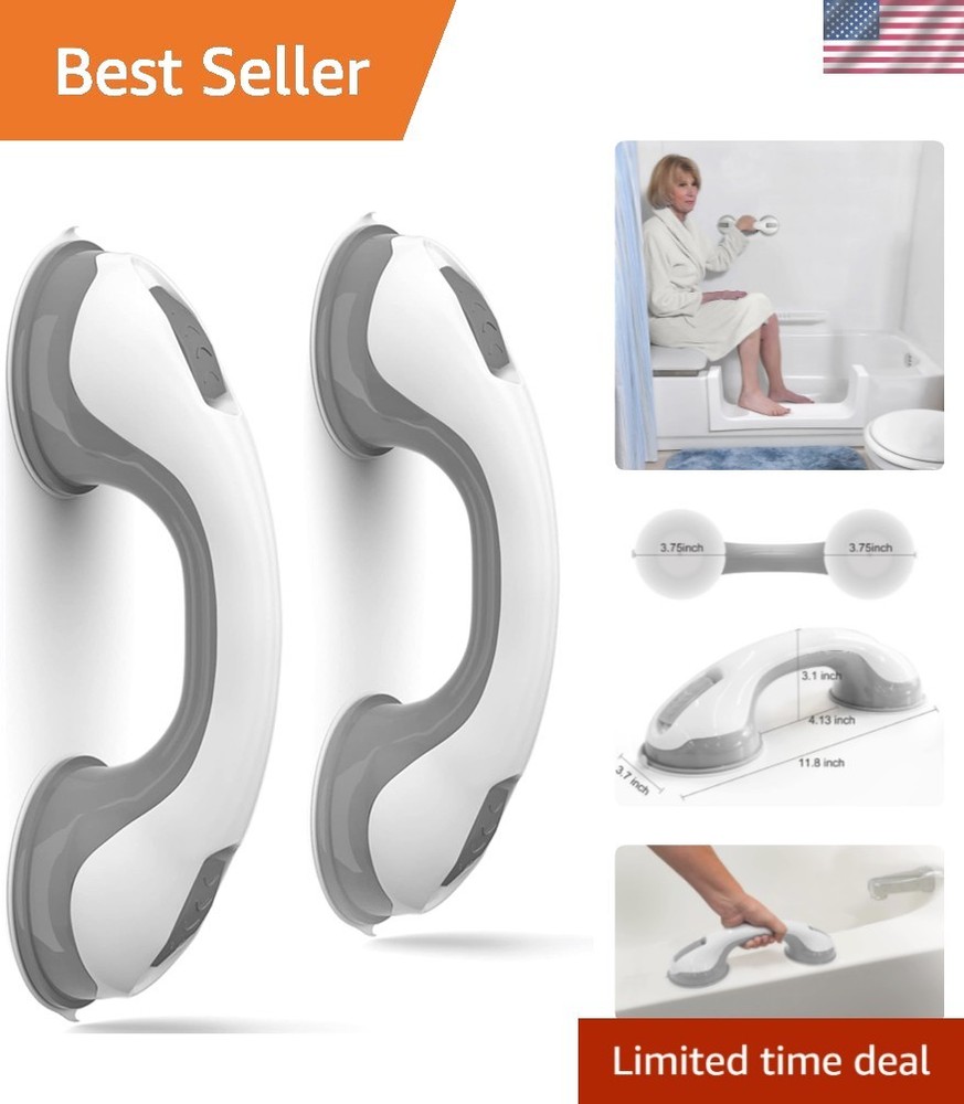 Heavy-Duty Shower Grab Bars for Seniors ADA Compliant Safe Handles 12 Inch 2 …