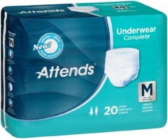 Attends Super Plus Absorbency Pull-On Underwear MD 34“ – 44“ – 20ct Bag