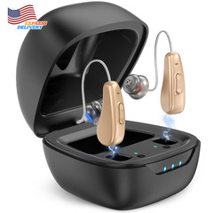 Hearing Aids for Seniors Rechargeable with Noise Cancelling with 5 Levels NEW US