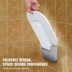 VEVOR Folding Shower Seat 13.6“ x 12.8“ Wall Mounted Shower Bench 450 lbs