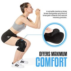 Hinged Knee Brace for Men and Women, Knee Support for Medium (Pack of 1)