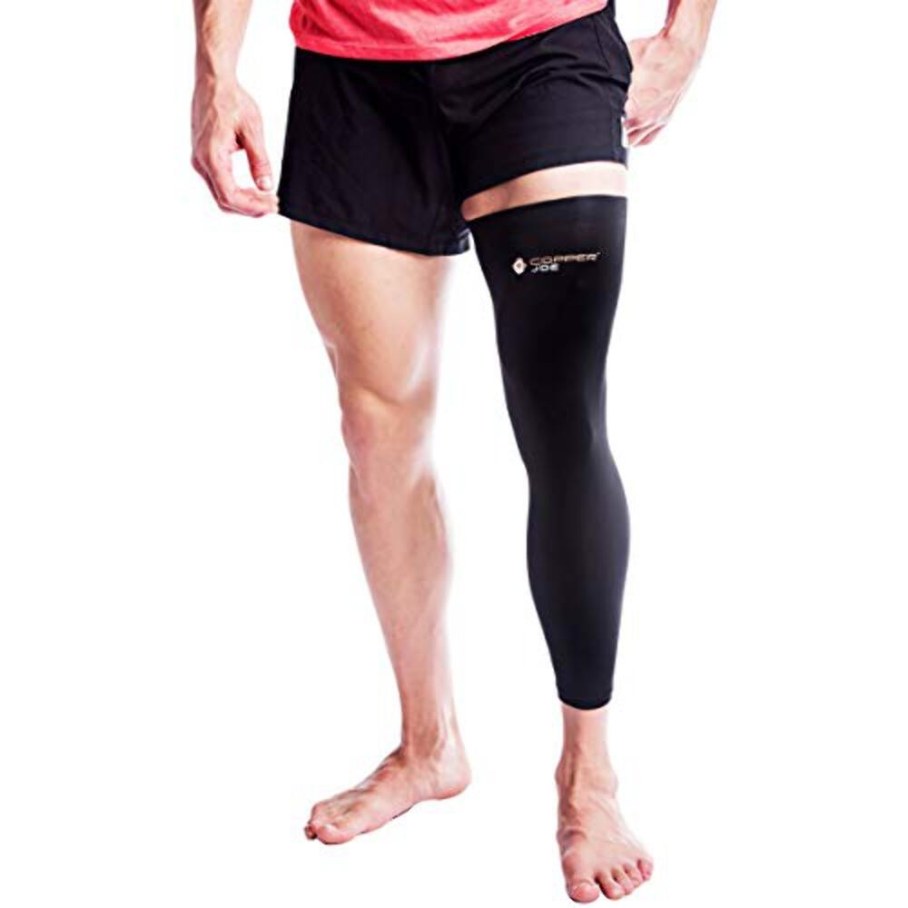 Full Leg Compression Sleeve Knee Calf Running Basketball Men Women Copper Joe