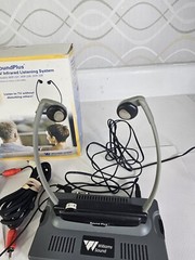 SoundPlus TV Infrared Listening System Model WIR 238 Under-the-Chin Receiver