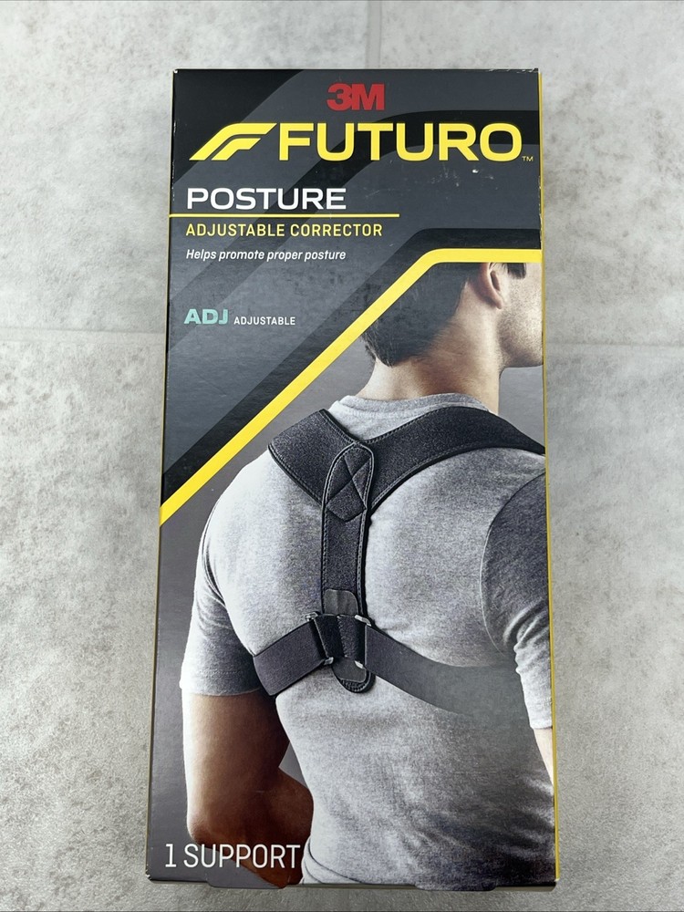 3M Futuro Posture Corrector – Adjustable Support | One Size Fits Most | Black