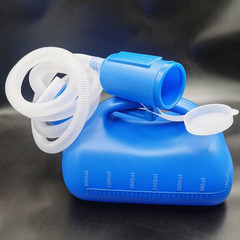 3000ml Male Urinal Portable Pee Bottle with 46″ Hose Blue