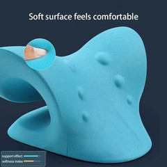 1pc Neck Shoulder Stretcher Cervical Spine Traction Pillow Pain Relief Device