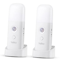 Motion Sensor Night Light, 2000mAh Rechargeable Night Two Pack Cool White