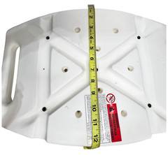 Replacement Shower Stool Seat Only – White – Rectangular
