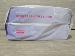 McKesson Unisex Regular 8.5” Length Incontinence 22 Pads