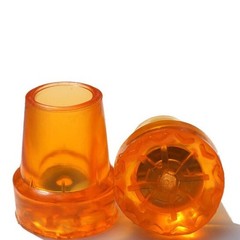 DraCra 6 Pack Cane Tips 19mm 3/4″ + 7/8″ 22mm Orange Rubber End Caps Heavy Du…