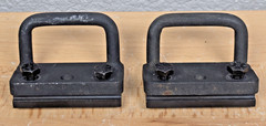 Pair Quantum Q6 Edge TIE DOWN BRACKETS WITH HARDWARE Track Insert Anchors