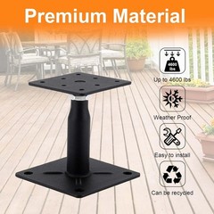 Robust Adjustable Support Jack for Decks and Floors – 4400lb Capacity
