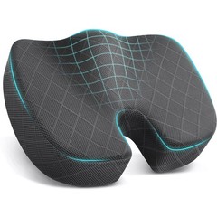 TushGuard Seat Cushion Memory Foam Sitting Pillow for Office Chair Car Seat