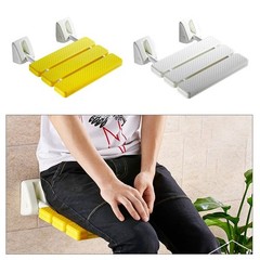 Folding Wall-Mounted Shower Seat, Durable Slip-Proof Bathroom Stool Chair, Space