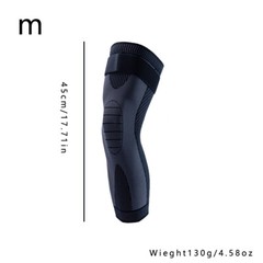 US 1-2 Pcs Full Leg Compression Sleeves Long Knee Braces Support Protector Sport