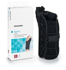 McKesson Single-Pull Lace Closure / Hook and Loop Strap Closure Wrist Brace