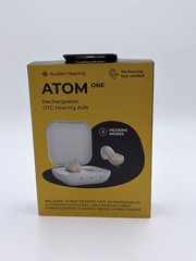 Audien Hearing ATOM One Wireless Rechargeable OTC Hearing AIDS (NEW SEALED)