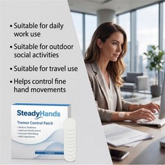 Steadyhands Tremor Control Patch, Steady Hands Control Patch – Hand Stabilizer