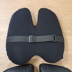 CUSHION LAB Pressure Relief Seat Cushion / Back Relief Lumbar Pillow Black