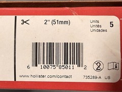 BOX OF 5 Hollister Premier 1-Pc Beige Drainable Ostomy Pouches 85011 (7/2026)