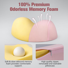 Small Neck Stretcher Pillow for Pain Relief, Soft Cervical Traction Device Neck