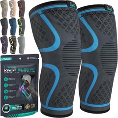 Modvel Compression Knee Brace 2-Pack Support Sleeve for Pain Relief Running