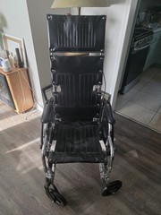 Medline Excel Reclining Wheelchairs – Desk Length Arms/Chrome Frame
