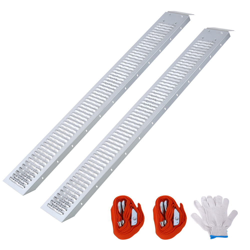 2Pcs 74″ L Loading Ramps 960lbs for Trucks Steel Motorcycle Dirt Bike ATV Quad
