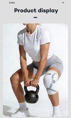 1/2PCS Anti-Slip Knee Sleeve Knee Support Brace for Running Basketball Gym Sport