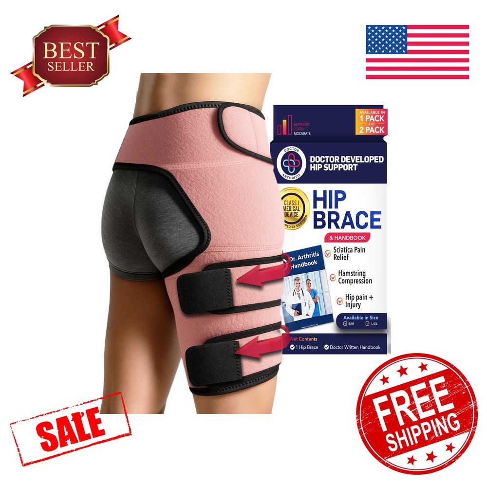 Dr. Arthritis Hip Brace Pink L/XL Right