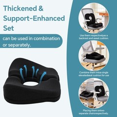 Adjustable Bed Sore Cushions for Butt, 2-Layer Memory Foam Bedsore Pressure R…